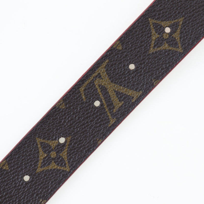 [Louis Vuitton] Louis Vuitton 
 Santule Lv Initial Belt 
 Reversible M9498V Monogram Canvas Rouge Sunture Lv Initial Men's A-Rank