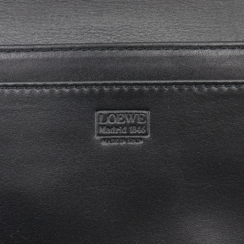 [Loewe] Loewe 
 Anagram离合器袋 
 第二袋ram皮肤A5快照纽扣Anagram女士