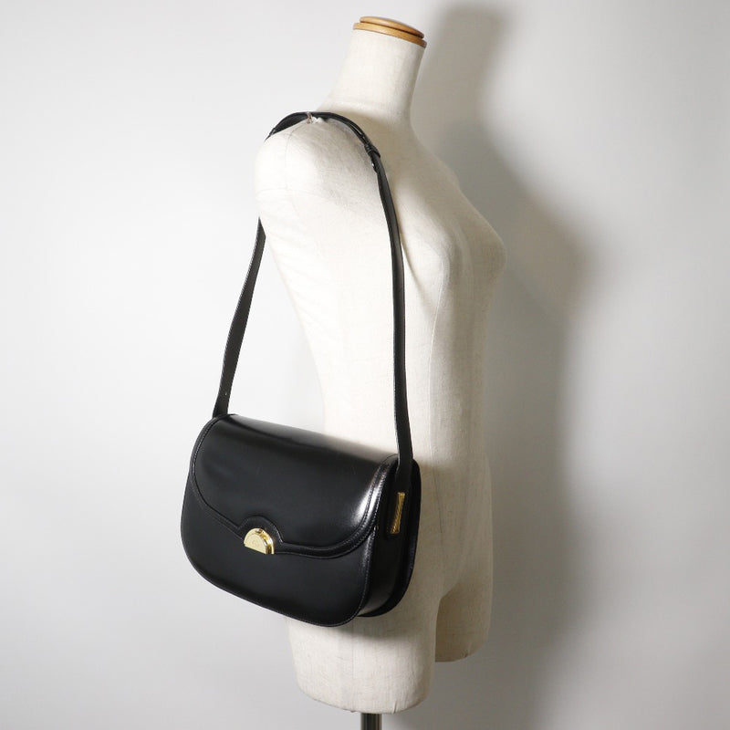 [GUCCI] Gucci 
 Old Gucci Shoulder Bag 
 Calf Black Shoulder Pachinko Lock OLD GUCCI Ladies A-Rank