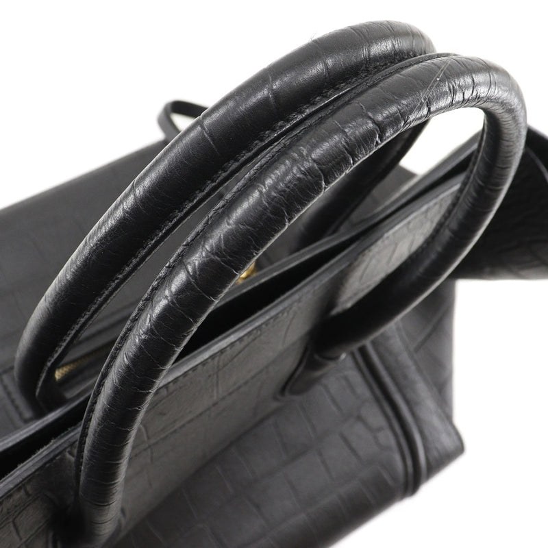 [Celine] Celine 
 Luggage Phantom Murazi Tote Bag 
 Enhanced 169953 Calf Black Handsage A4 Open LUGGAGE PHANTOM LARGE Unisex A-Rank