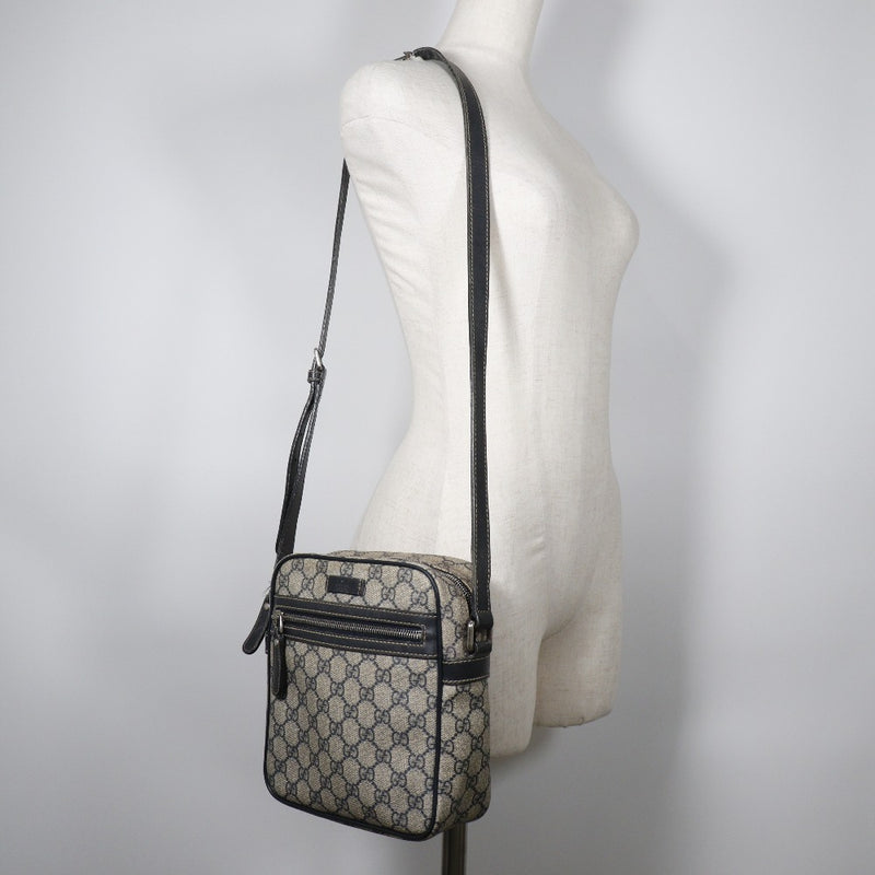 [Gucci] Gucci 
 GG Plus Shoulde Bags 
 233268 525040 GG más sujetador diagonal gris/azul marino GG más unisex