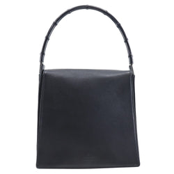 [GUCCI] Gucci 
 Bamboo shoulder bag 
 001 3243 200047 Calf Black Shoulder A5 Flap Bamboo Ladies