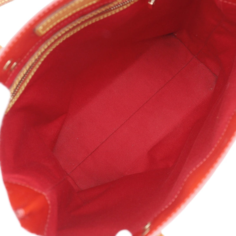 [Louis Vuitton]路易威登 
 铅MM手提袋 
 M91086会标Verni Rouge Th0032雕刻手袋A4开放芦苇MM女士B级