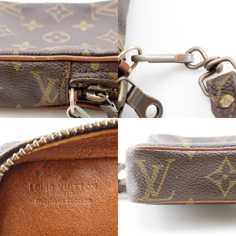 [Louis Vuitton] Louis Vuitton 
 Bolso de hombro minidanouvo 
 Lienzo de monograma 834 grabado diagonal sujetador mini danubio damas