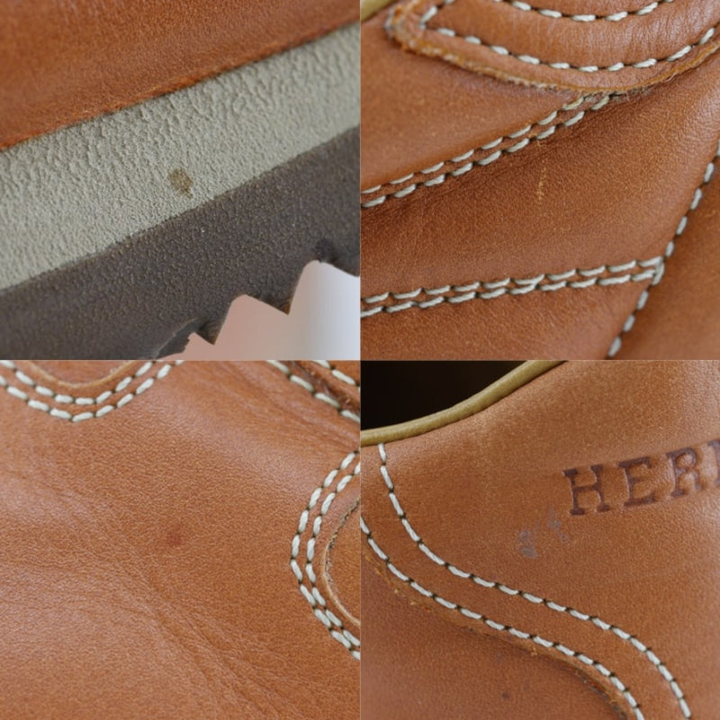 [Hermes] Hermes 
 Zapatillas rápidas 
 Cuero camello rápido para hombres