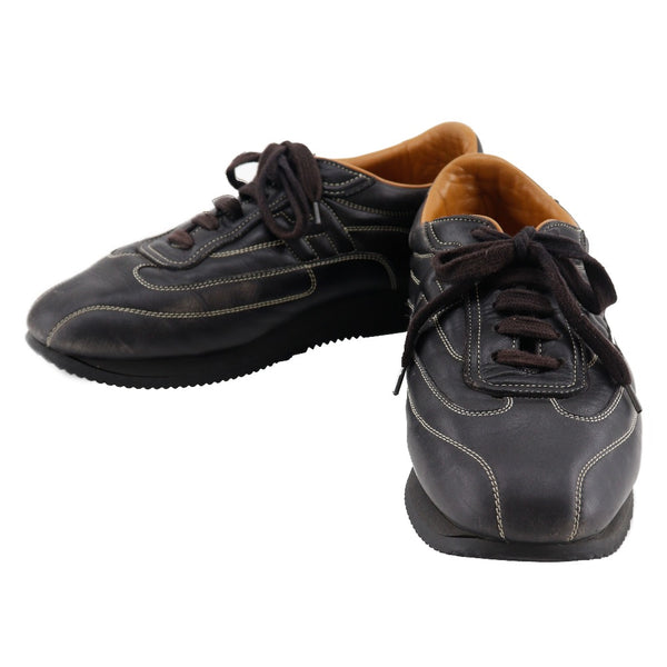 [HERMES] Hermes 
 Quick sneakers 
 Leather Black Quick Men's