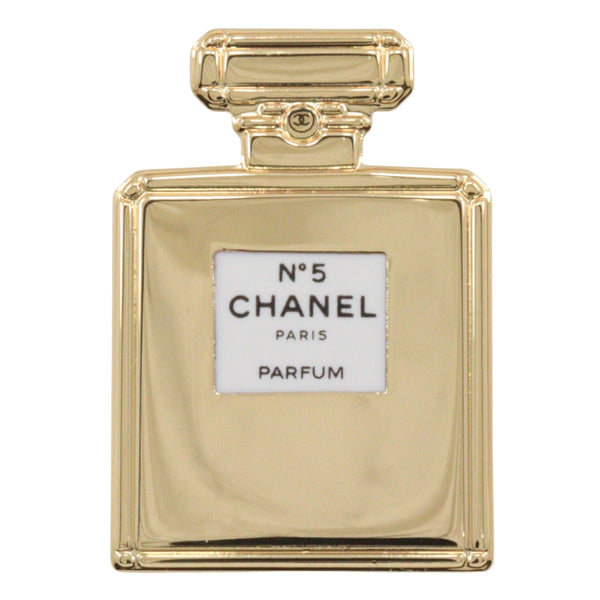 [Chanel] Chanel Pin Insignia broo botella novedosa revestimiento de oro de aproximadamente 8.0 g insignia de pin damas a+rango