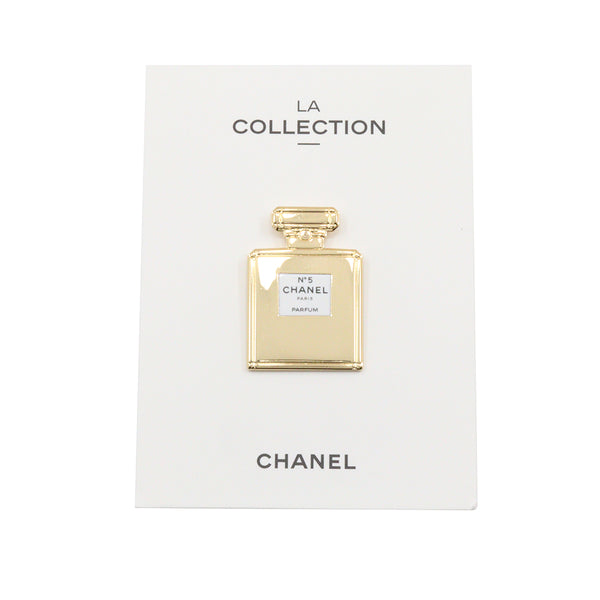 【CHANEL】シャネル
 ピンバッジ ブローチ
 パフュームボトル ノベルティ 金メッキ 約8.0g Pin badge レディースA+ランク