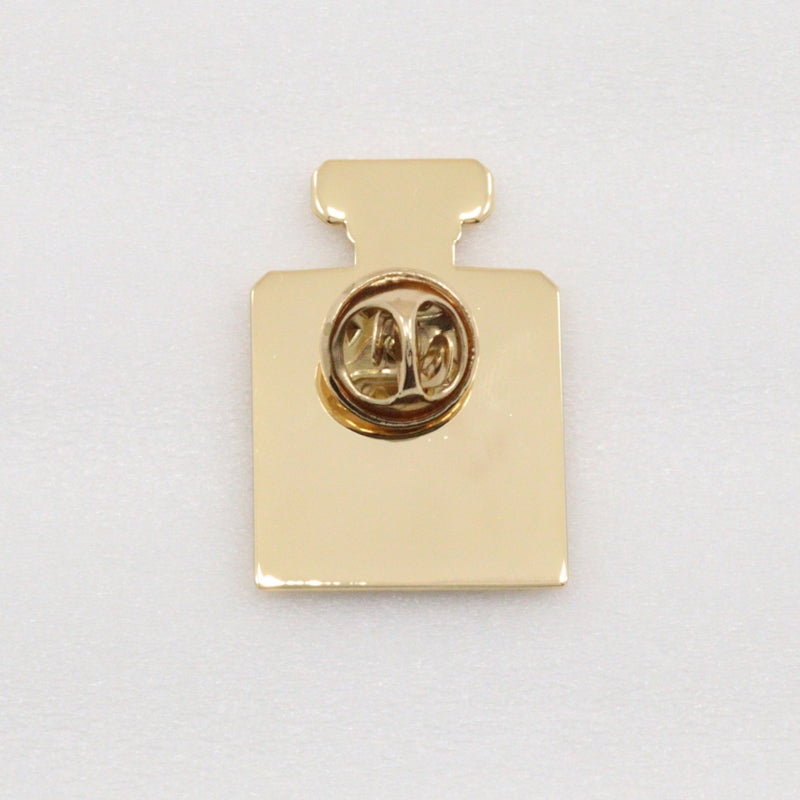 【CHANEL】シャネル
 ピンバッジ ブローチ
 パフュームボトル ノベルティ 金メッキ 約8.0g Pin badge レディースA+ランク