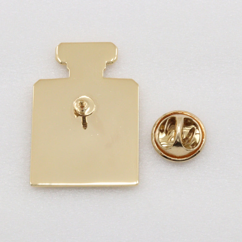 [CHANEL] Chanel Pin Badge Brooch Perfume bottle novelty Plated Gold Approximately 8.0g Pin Badge Ladies A+Rank