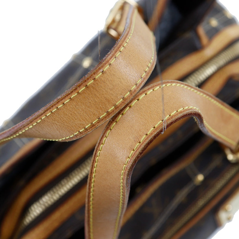 [Louis Vuitton]路易威登 
 铆钉手提包 
 M40140会标帆布VI0017雕刻handbill a5双拉链铆钉女士B级