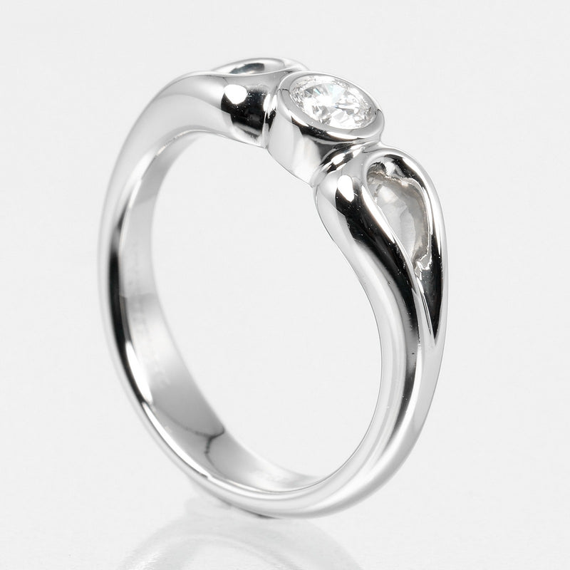 [TIFFANY & CO.] Tiffany 
 Double Tear Drop No. 7.5 Ring / Ring 
 PT950 Platinum x Diamond about 6g DOUBLE TEARDROP Ladies A Rank