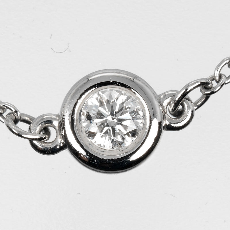 [Tiffany & co.] Tiffany 
 Viser Yard No. 12 Anillo / anillo 
 Ancho superior 4.5 mm PT950 Platinum X Diamond aproximadamente 0.69 g por las damas del patio un rango