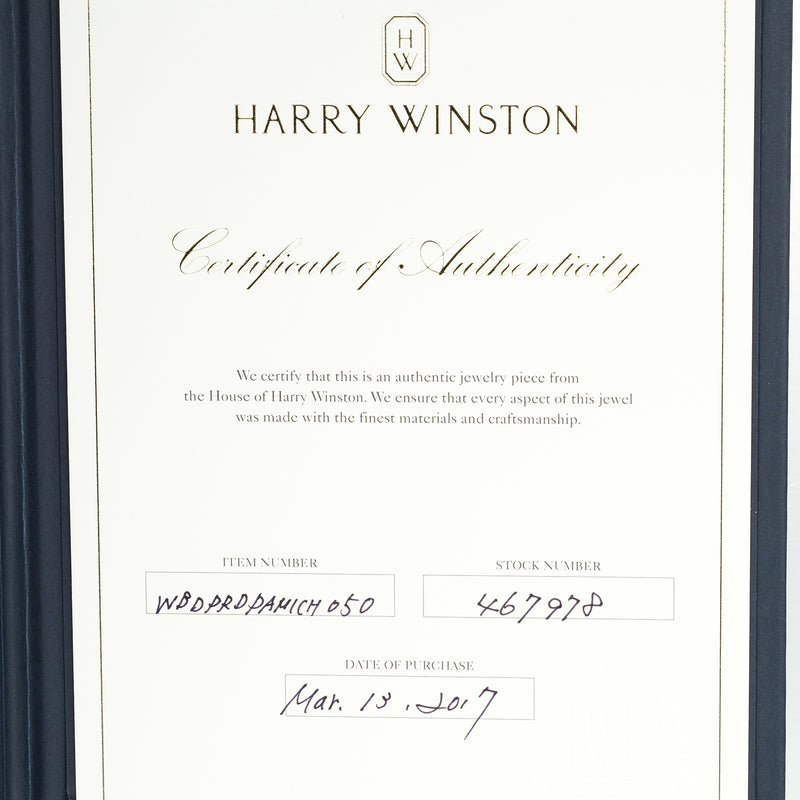 【HARRY WINSTON】ハリーウィンストン
 マイクロパヴェ バンド スモール 8.5号 リング・指輪
 ハーフエタニティ Pt950プラチナ×ダイヤモンド 約1.94g Micropavé Band Small レディースAランク
