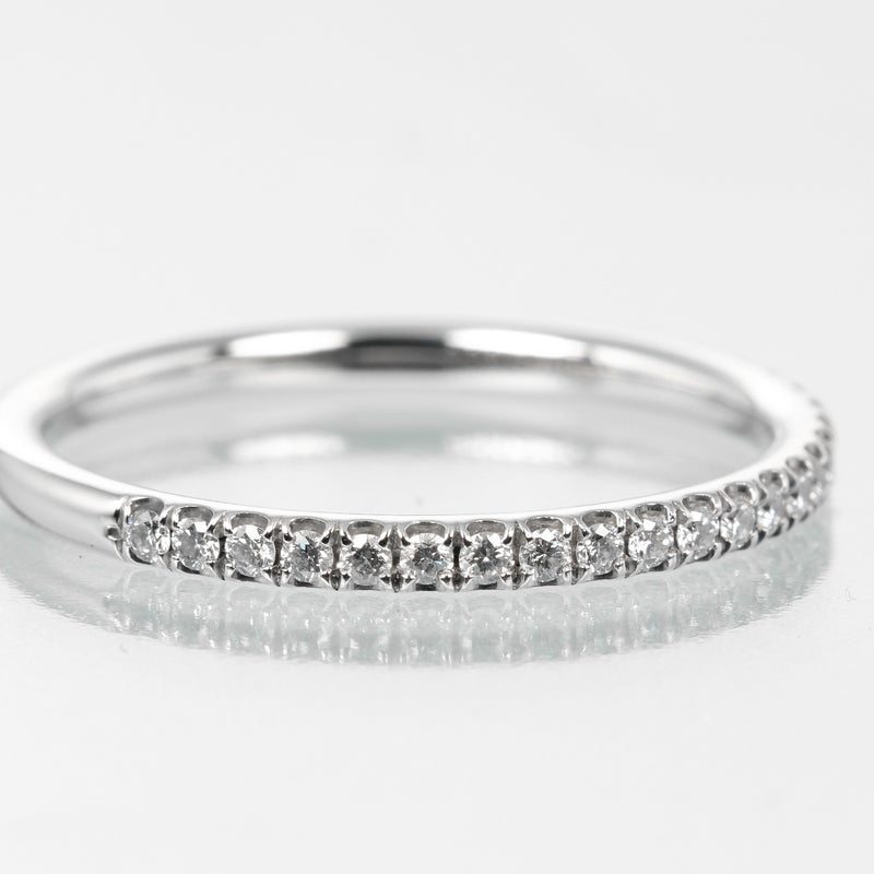 [Harry Winston] Harry Winston 
 Micro Pave Band Small No. 8.5 Ring / Ring 
 Half Eternity PT950 Platinum x Diamond about 1.94g Micropavé Band Small Ladies A Rank