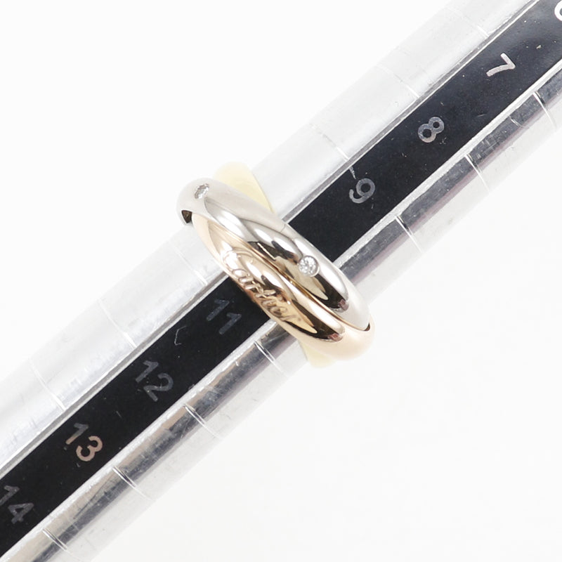 【CARTIER】カルティエ
 トリニティ 10号 リング・指輪
 K18ゴールド×ダイヤモンド×YG PG WG 約9.33g Trinity レディースAランク