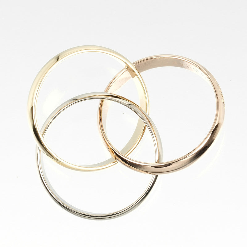 [Cartier] Cartier 
 Trinity No. 11 Ring / Ring 
 K18 Gold x YG PG WG Approximately 7.68g Trinity Ladies A Rank