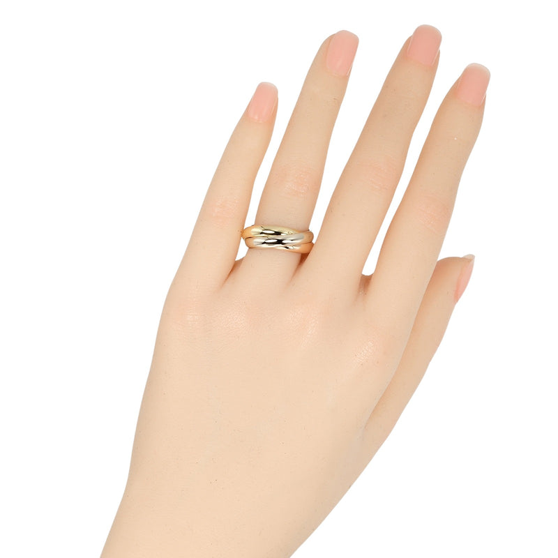 [卡地亚]卡地亚 
 三位一体12.5戒指 /戒指 
 K18金X YG PG WG大约8.2克三位一体女士