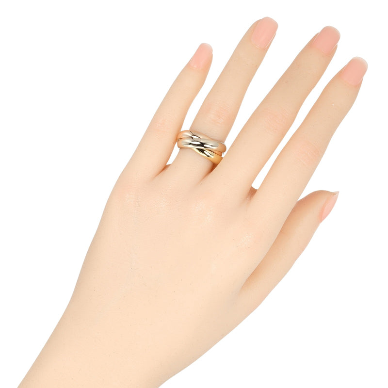 [Cartier] Cartier 
 Trinity No. 10 Ring / Ring 
 K18 Gold x YG PG WG Approximately 13.49G Trinity Ladies A Rank