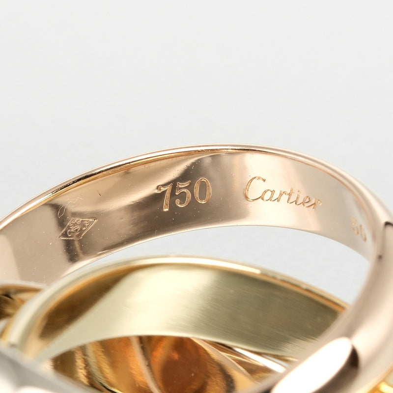 [Cartier] Cartier 
 Trinity No. 10 Anillo / anillo 
 K18 Gold X YG PG WG aproximadamente 13.49G Trinity Ladies A Rank