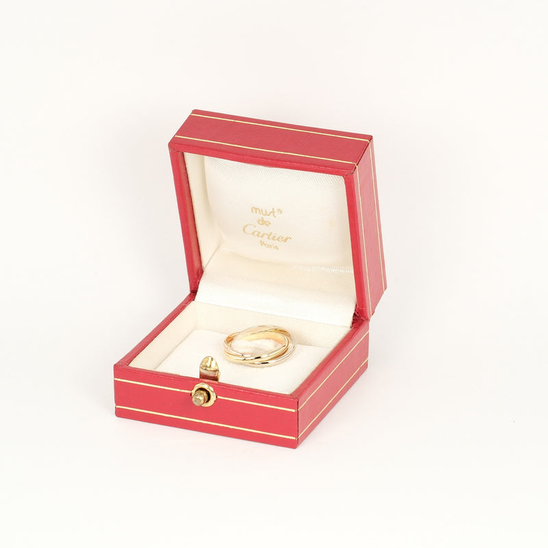 [Cartier] Cartier 
 Trinity No. 6 Anillo / anillo 
 K18 oro x yg pg wg aproximadamente 3.44g Trinity damas un rango