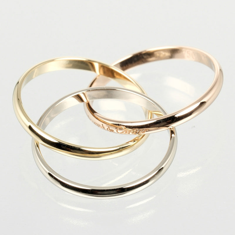 [Cartier] Cartier 
 Trinity No. 6 Ring / Ring 
 K18 Gold x YG PG WG Approximately 3.44G TRINITY Ladies A Rank
