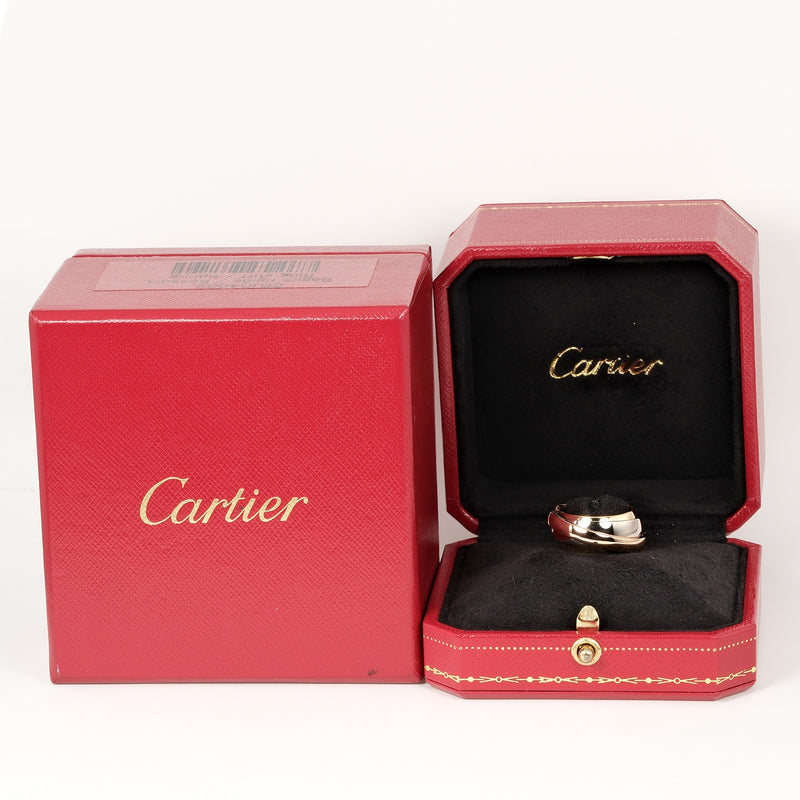 [Cartier] Cartier 
 Trinity No. 9 Anillo / anillo 
 Mast Essence 2002 Christmas K18 Gold × Yg PG WG aproximadamente 14.36g Trinity Ladies A Rank