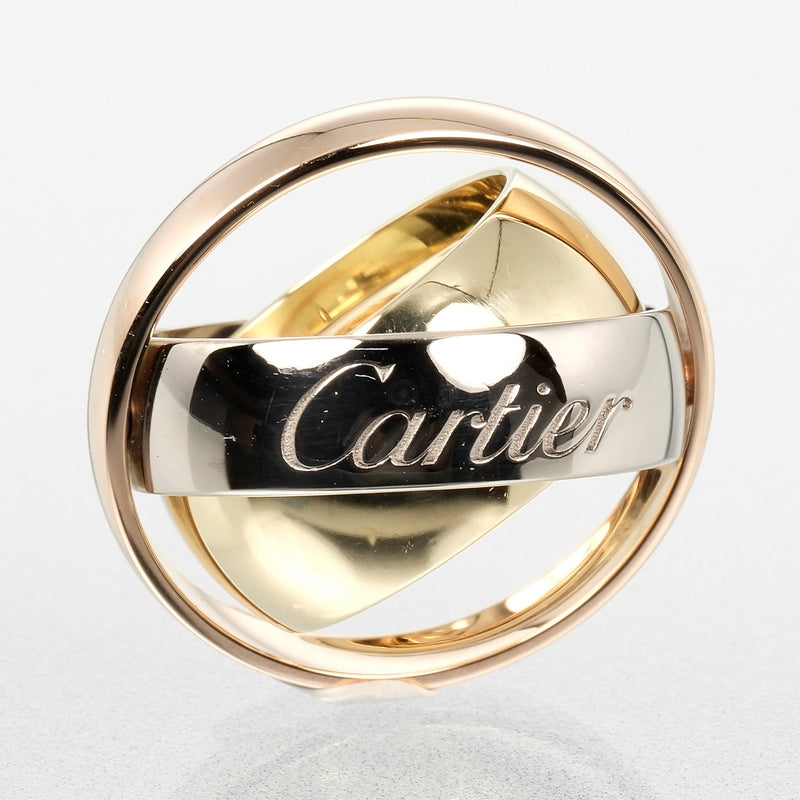 [Cartier] Cartier 
 Trinity No. 9 Anillo / anillo 
 Mast Essence 2002 Christmas K18 Gold × Yg PG WG aproximadamente 14.36g Trinity Ladies A Rank