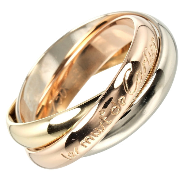 [Cartier] Cartier 
 Trinity No. 13 Ring / Ring 
 K18 Gold x YG PG WG Approximately 8.24G Trinity Ladies A Rank