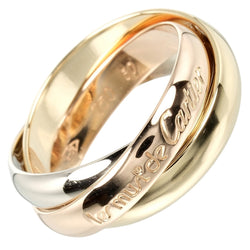 [Cartier] Cartier 
 Trinity No. 10 Ring / Ring 
 K18 Gold x YG PG WG Approximately 7.3g Trinity Ladies A Rank