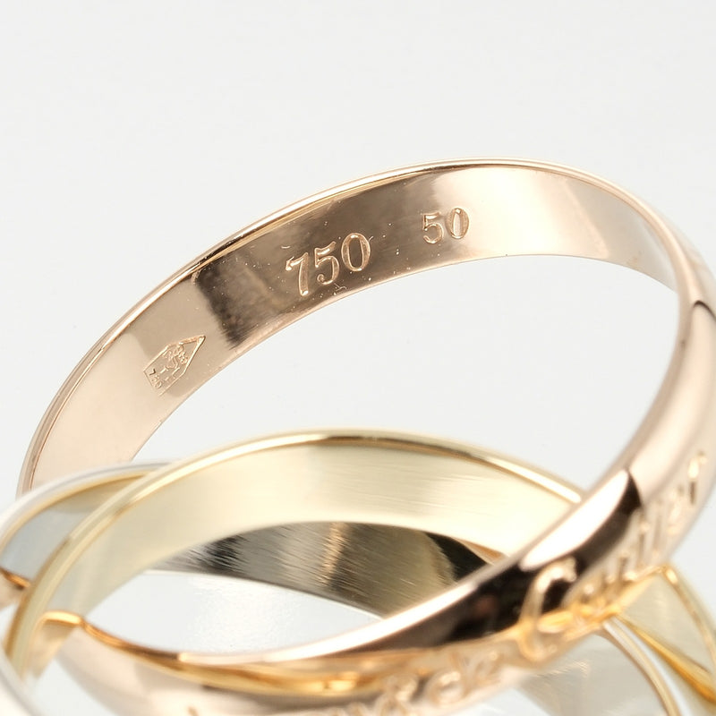 [Cartier] Cartier 
 Trinity No. 10 Anillo / anillo 
 K18 Gold X YG PG WG Aproximadamente 7.3g Trinity Ladies A Rank