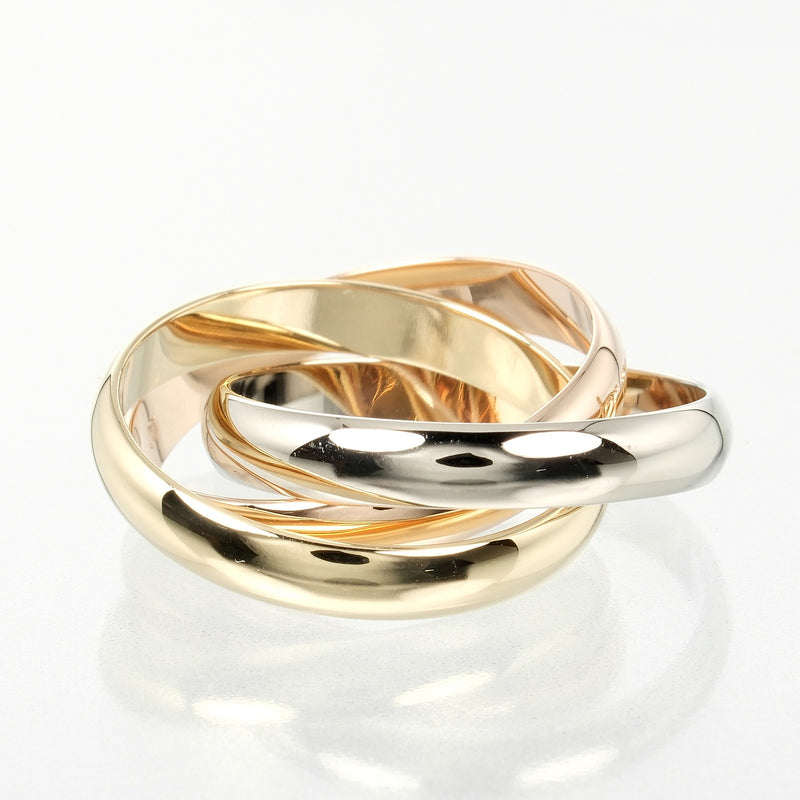[Cartier] Cartier 
 Trinity No. 15 Ring / Ring 
 K18 Gold x YG PG WG Approximately 8.78g Trinity Ladies A Rank