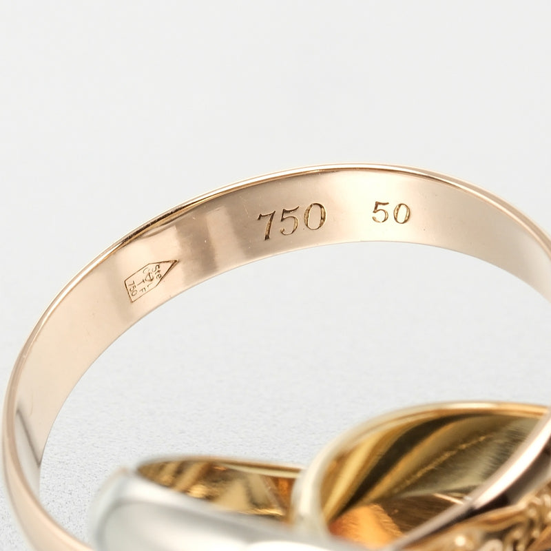 [Cartier] Cartier 
 Trinity No. 10 Anillo / anillo 
 K18 Gold X yg PG WG aproximadamente 7.13g Trinity Ladies A Rank