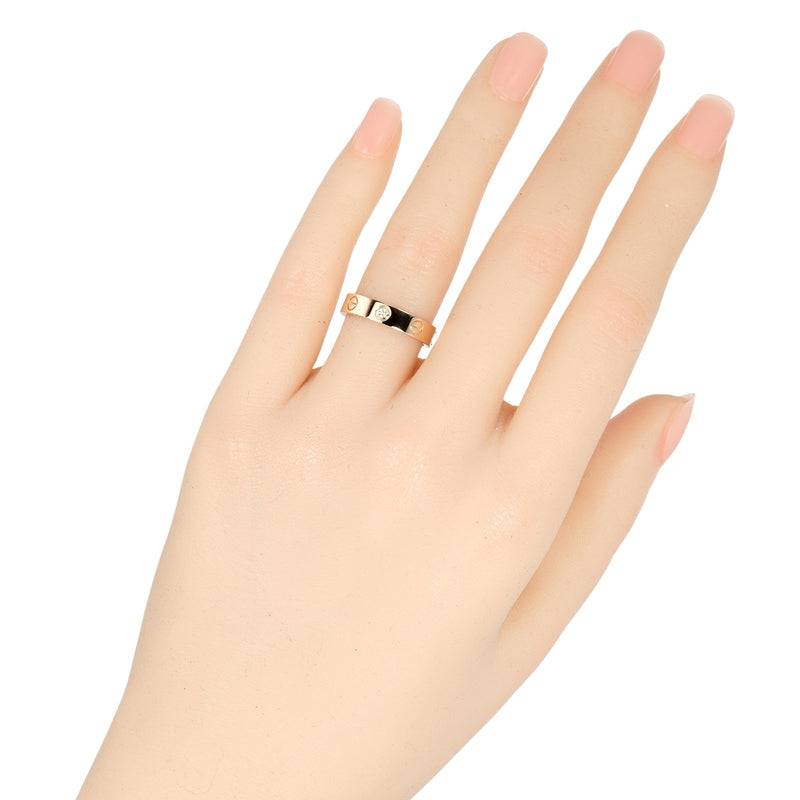 [Cartier] Cartier 
 Mini amor Boda No. 10 Anillo / anillo 
 K18 Pink Gold X Diamond aproximadamente 4.45 g Mini amor de bodas de amor un rango