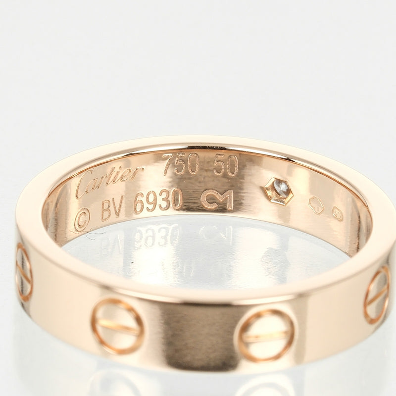 [Cartier] Cartier 
 Mini amor Boda No. 10 Anillo / anillo 
 K18 Pink Gold X Diamond aproximadamente 4.45 g Mini amor de bodas de amor un rango