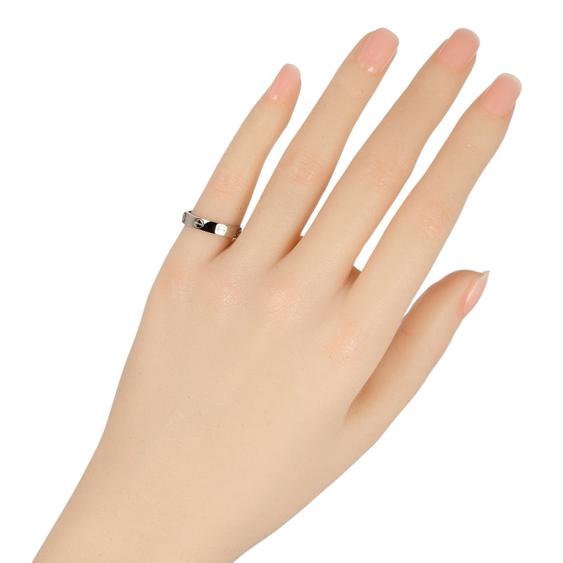 [Cartier] Cartier 
 Mini Love Wedding No. 9 Anillo / anillo 
 K18 Gold White Aproximadamente 3.69 g Mini Amor Boda Ladies A Rank