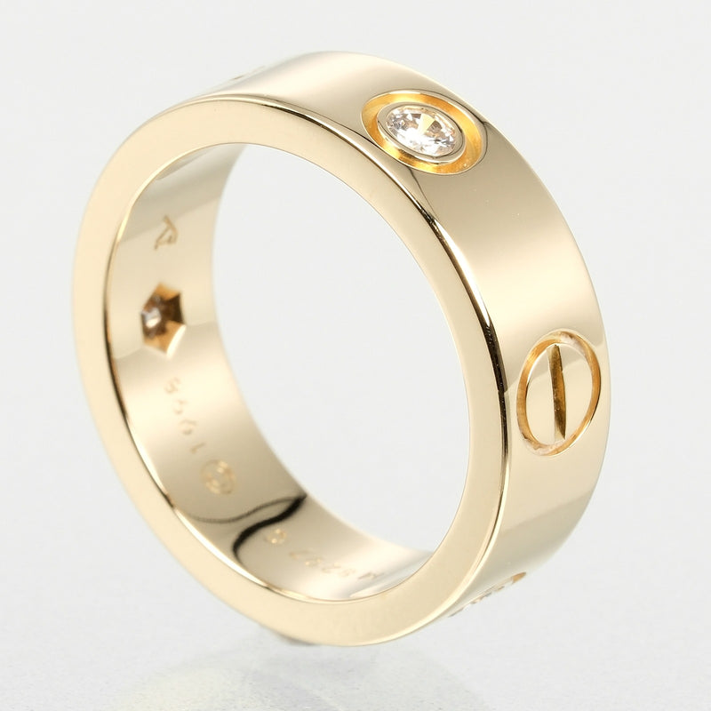 [Cartier] Cartier 
 Love 9 Ring / Ring 
 K18 Yellow Gold x 3P Half Diamond Approximately 7.62G Love Love Love