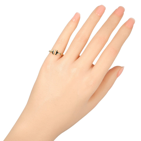 [Tiffany & co.] Tiffany 
 T -Wire No. 6 Anillo / anillo 
 K18 oro amarillo aproximadamente 2.9g t de alambre damas un rango