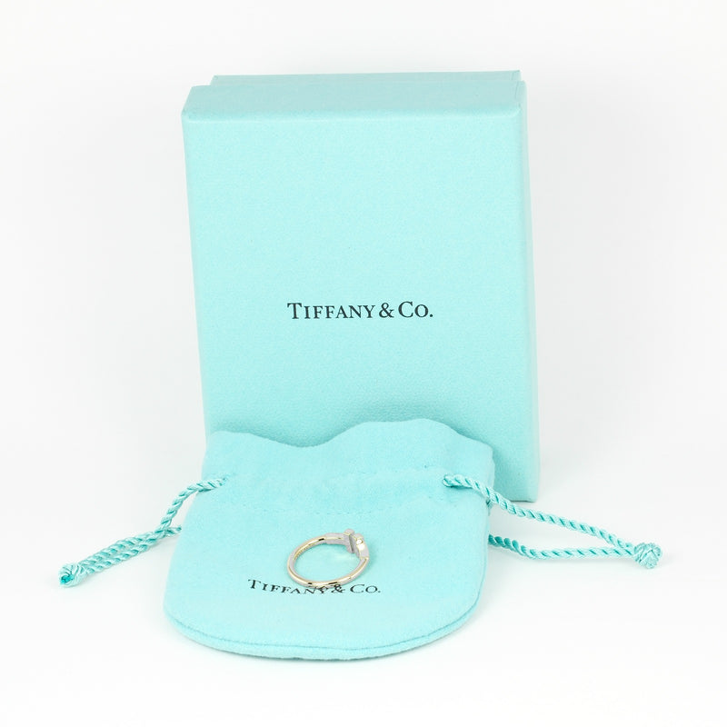 [Tiffany & Co.] Tiffany 
 T- 와이어 No. 6 링 / 링 
 K18 옐로우 골드 약 2.9G T 와이어 숙녀 랭크