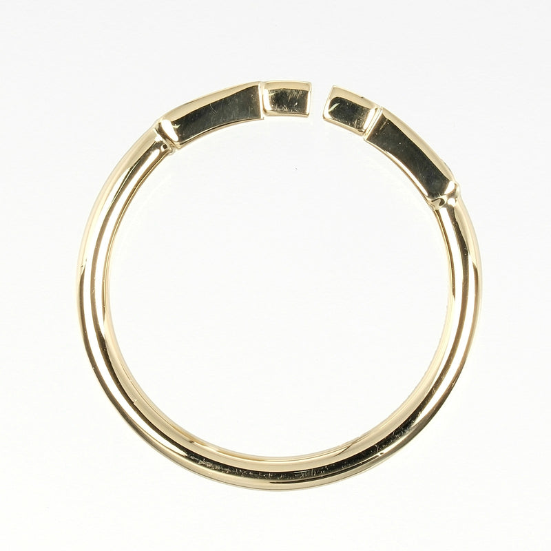 [Tiffany＆Co。]蒂法尼 
 t-第9号戒指 /戒指 
 K18黄金X钻石大约2.38克T线女士A等级
