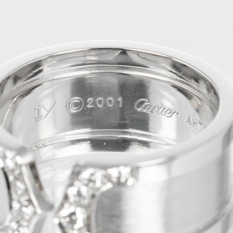 [Cartier] Cartier 
 2C LM 15 Ring / Ring 
 K18 White Gold x Diamond about 11.81g 2C Ladies A Rank