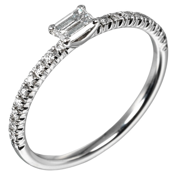 [Cartier] Cartier 
 Etanusel No. 9 Anillo / anillo 
 K18 White Gold X Diamond aproximadamente 1.38g Etranecel Damas un rango