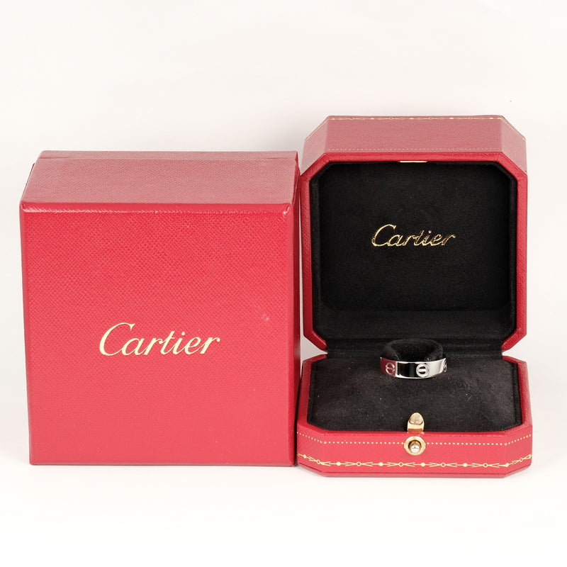 [Cartier] Cartier 
 Amor 18 anillo / anillo 
 PT950 Platinum aproximadamente 10 g de amor amor damas un rango