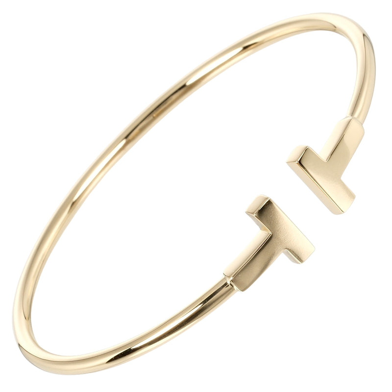 [TIFFANY & CO.] Tiffany 
 T wire bracelet 
 15cm K18 Yellow Gold Approximately 7.84g T Wire Ladies A Rank