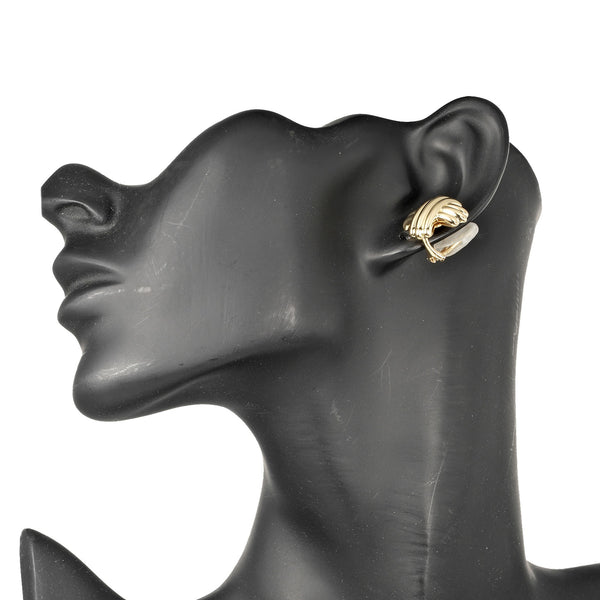 [Tiffany & Co.] Tiffany 
 시그니처 귀걸이 
 K18 옐로우 골드 대략 14.5g 시그니처 숙녀 랭크
