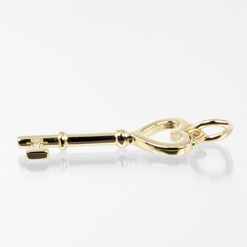 [Tiffany & co.] Tiffany 
 Top de colgante de llave de corazón 
 K18 oro amarillo aproximadamente 2.5 g de corazón llave damas un rango