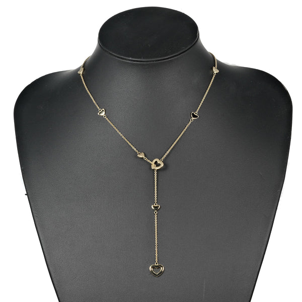 [Tiffany＆Co。]蒂法尼 
 心脏套索项链 
 K18黄金大约12.53克心脏lariat女士