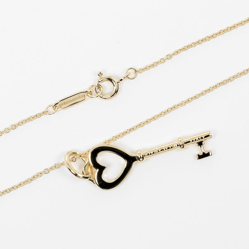 [TIFFANY & CO.] Tiffany 
 Heart key necklace 
 K18 Yellow Gold Approximately 3.79G Heart Key Ladies A Rank
