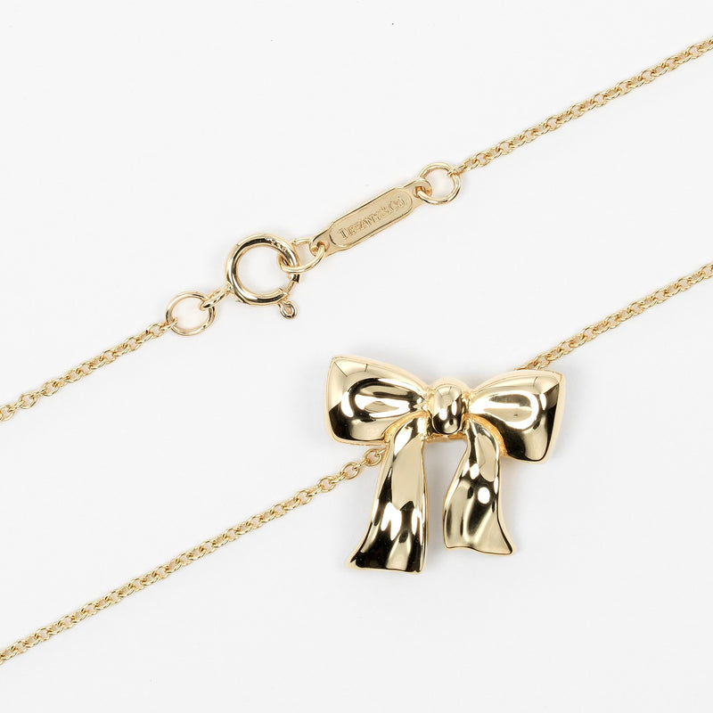 [Tiffany & co.] Tiffany 
 Collar de cinta 
 K18 Oro amarillo aproximadamente 4.21g Damas de cinta A un rango