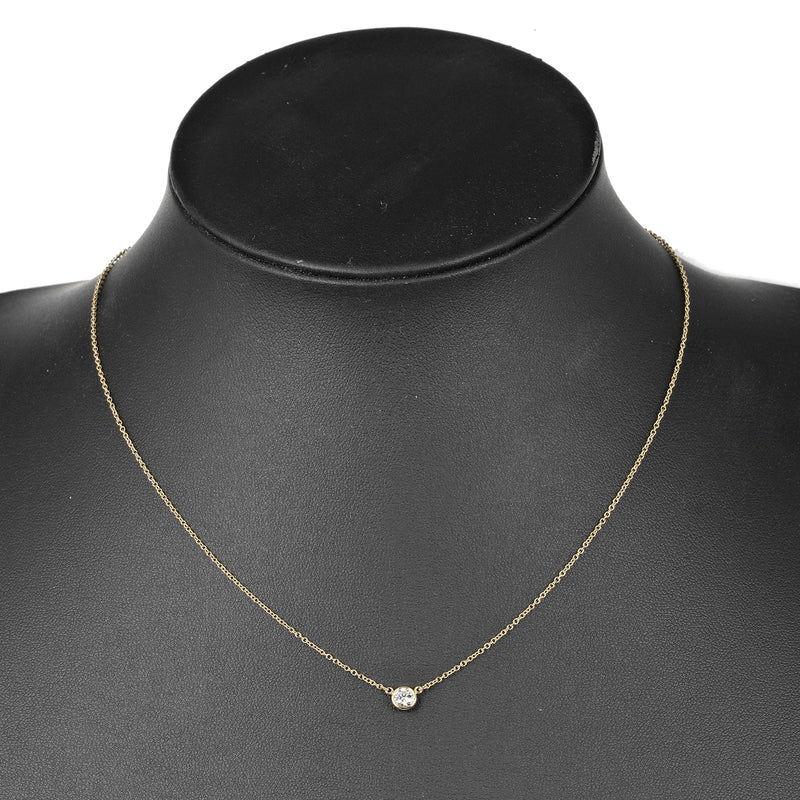 [TIFFANY & CO.] Tiffany 
 Viser Yard Necklace 
 0.21ct VVS1/I/3EX K18 Yellow Gold Approximately 1.95g BY THE YARD Ladies A Rank